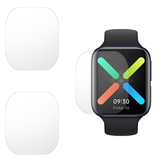 Set 3 folii mate SILKASE Oppo Watch 46mm, silicon, regenerabil, Full-display (SILKASE, Folie silicon smartwatch mate) by www.silkase.ro SILKASE Set 3 Folii Silicon Regenerabil Full-display Oppo Watch (46mm), Mat (Folie silicon smartwatch mate, W0823) by www.silkase.ro