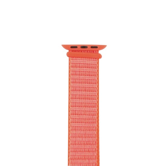 Curea Apple iWatch, SILKASE Sport Fabric, 38/40mm, portocaliu fluo (SILKASE, Curele Ceas) by www.silkase.ro SILKASE Curea Textilă Sport Apple Watch 42mm/41mm/40mm/38mm (Seria 11-1 / SE), Portocaliu Fluo (Curele Ceas, W0123) by www.silkase.ro