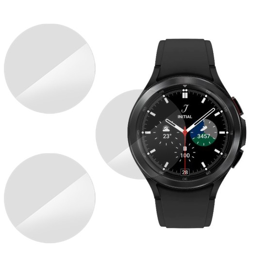 Set 3 folii SILKASE Samsung Galaxy Watch4 Classic 42mm, silicon, regenerabil, Full-display (SILKASE, Folie Silicon Smartwatch) by www.silkase.ro SILKASE Set 3 Folii Silicon Regenerabil Full-display Samsung Galaxy Watch4 Classic (42mm), Lucios (Folie Silicon Smartwatch, W0832) by www.silkase.ro