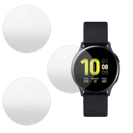 SILKASE Set 3 Folii Silicon Regenerabil Full-display Samsung Watch Active 2 (40mm), Mat (Folie silicon smartwatch mate, W0429) by www.silkase.ro