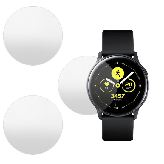 SILKASE Set 3 Folii Silicon Regenerabil Full-display Samsung Watch Active (40mm), Mat (Folie silicon smartwatch mate, W0431) by www.silkase.ro