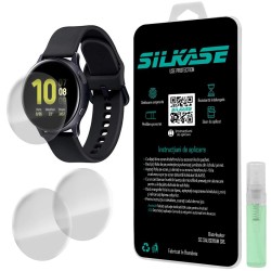SILKASE Set 3 Folii Silicon Regenerabil Full-display Samsung Watch Active 2 (44mm), Lucios