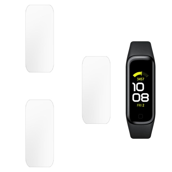 SILKASE Set 3 Folii Silicon Regenerabil Full-display Samsung Fit 2 (46x18mm), Mat (Folie silicon smartwatch mate, W0426) by www.silkase.ro