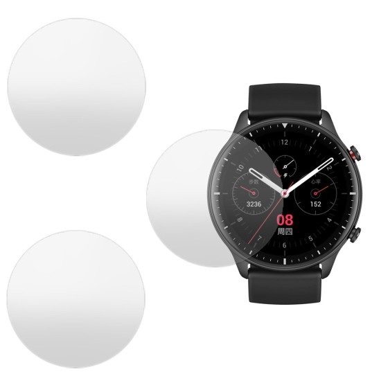 Set 3 folii mate Xiaomi SILKASE Amazfit GTR2 Sport 47mm, silicon, regenerabil, Full-display (SILKASE, Folie silicon smartwatch mate) by www.silkase.ro SILKASE Set 3 Folii Silicon Regenerabil Full-display Xiaomi Amazfit GTR 2 Sport (47mm), Mat (Folie silicon smartwatch mate, W0818) by www.silkase.ro