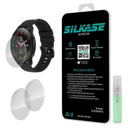 SILKASE Set 3 Folii Silicon Regenerabil Full-display Xiaomi Mi Watch (53mm), Lucios