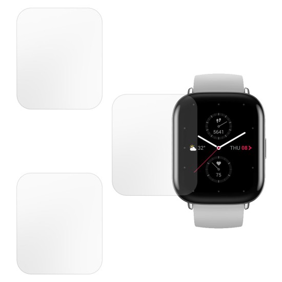 Set 3 folii mate SILKASE Xiaomi Amazfit ZEPP E (43x35mm), silicon, regenerabil, Full-display (SILKASE, Folie silicon smartwatch mate) by www.silkase.ro SILKASE Set 3 Folii Silicon Regenerabil Full-display Xiaomi Amazfit ZEPP E (43x35mm), Mat (Folie silicon smartwatch mate, W0407) by www.silkase.ro