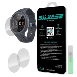 SILKASE Set 3 Folii Silicon Regenerabil Full-display Xiaomi Amazfit Verge (43mm), Lucios