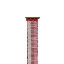 SILKASE Curea Textilă Sport Apple Watch 42mm/41mm/40mm/38mm (Seria 11-1 / SE), Roșu/Magenta SILKASE Curea Textilă Sport Apple Watch 42mm/41mm/40mm/38mm (Seria 11-1 / SE), Roșu/Magenta