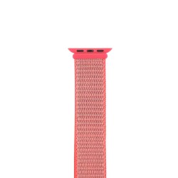 SILKASE Curea Textilă Sport Apple Watch 42mm/41mm/40mm/38mm (Seria 11-1 / SE), Roz Fluo