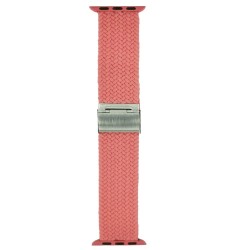 SILKASE Curea Împletită (Braided) Apple Watch 42mm/41mm/40mm/38mm (Seria 11-1 / SE), Roz SILKASE Curea Împletită (Braided) Apple Watch 42mm/41mm/40mm/38mm (Seria 11-1 / SE), Roz