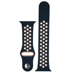 SILKASE Curea Sport Silicon Lichid (Liquid) Apple Watch 42mm/41mm/40mm/38mm (Seria 11-1 / SE), Negru/Roz