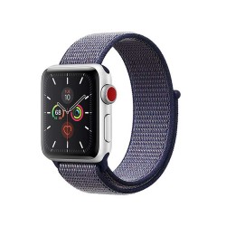 SILKASE Curea Textilă Sport Apple Watch 49mm/46mm/45mm/44mm/42mm (Ultra 3-1 / Seria 11-1 / SE), Bleumarin/Roz