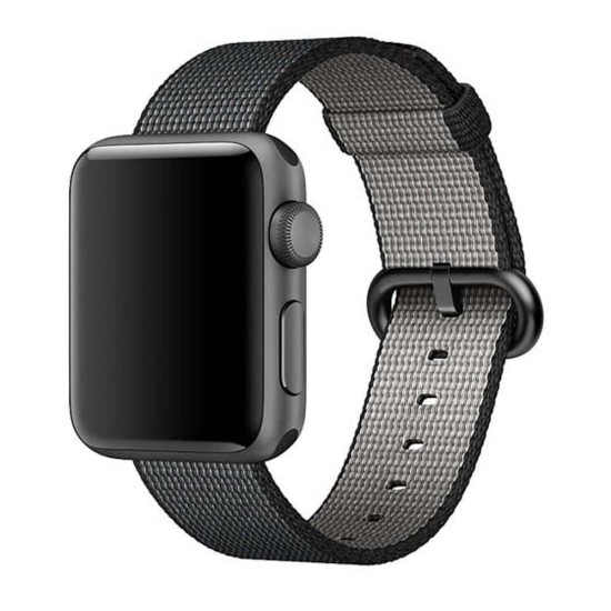 Curea Apple iWatch, SILKASE Sport Fabric, 42/44mm, gri inchis/gri (SILKASE, Curele Ceas) by www.silkase.ro SILKASE Curea Textilă Sport Apple Watch 49mm/46mm/45mm/44mm/42mm (Ultra 3-1 / Seria 11-1 / SE), Gri Închis/Gri (Curele Ceas, W0098) by www.silkase.ro