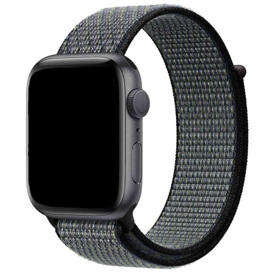 Curea Apple iWatch, SILKASE Sport Fabric, 42/44mm, negru/alb (SILKASE, Curele Ceas) by www.silkase.ro SILKASE Curea Textilă Sport Apple Watch 49mm/46mm/45mm/44mm/42mm (Ultra 3-1 / Seria 11-1 / SE), Negru/Alb (Curele Ceas, W0092) by www.silkase.ro