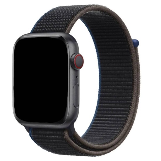 Curea Apple iWatch, SILKASE Sport Fabric, 42/44mm, negru/gri (SILKASE, Curele Ceas) by www.silkase.ro SILKASE Curea Textilă Sport Apple Watch 49mm/46mm/45mm/44mm/42mm (Ultra 3-1 / Seria 11-1 / SE), Negru/Gri (Curele Ceas, W0093) by www.silkase.ro