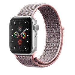 SILKASE Curea Textilă Sport Apple Watch 49mm/46mm/45mm/44mm/42mm (Ultra 3-1 / Seria 11-1 / SE), Roz/Gri