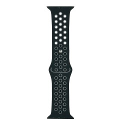 SILKASE Curea Sport Silicon Lichid (Liquid) Apple Watch 49mm/46mm/45mm/44mm/42mm (Ultra 3-1 / Seria 11-1 / SE), Gri/Negru