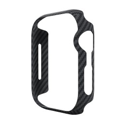 SILKASE Husă Carbon Aramid Kevlar Apple Watch 46mm/45mm/44mm (Seria 11/7/SE), Negru SILKASE Husă Carbon Aramid Kevlar Apple Watch 46mm/45mm/44mm (Seria 11/7/SE), Negru