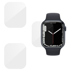 SILKASE Set 3 Folii Silicon Regenerabil Full-display Apple Watch 42mm/41mm (Seria 11/7), Lucios