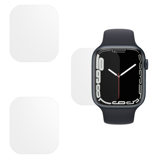 Set 3 folii mate SILKASE Apple Watch 7 41mm, silicon, regenerabil, Full-display (SILKASE, Folie silicon smartwatch mate) by www.silkase.ro SILKASE Set 3 Folii Silicon Regenerabil Full-display Apple Watch 42mm/41mm (Seria 11/7), Mat (Folie silicon smartwatch mate, W0816) by www.silkase.ro