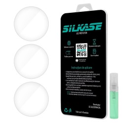 SILKASE Set 3 Folii Silicon Regenerabil Full-display Samsung Galaxy Watch 6 Classic (47mm - 1.5 inch), Lucios