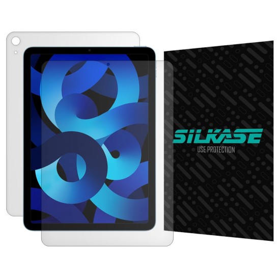 Set 2 folii mate SILKASE pentru Apple iPad Air 5 10.9" (2022) , protectie tableta, silicon (Protectie laptop, T0197) by www.silkase.ro