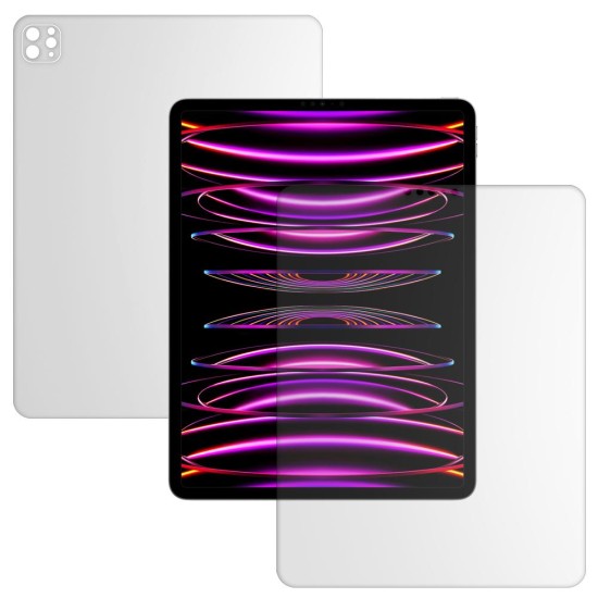 Set 2 folii mate SILKASE pentru Apple iPad Pro 12.9" (2022), protectie tableta, silicon (Protectie laptop, T0203) by www.silkase.ro