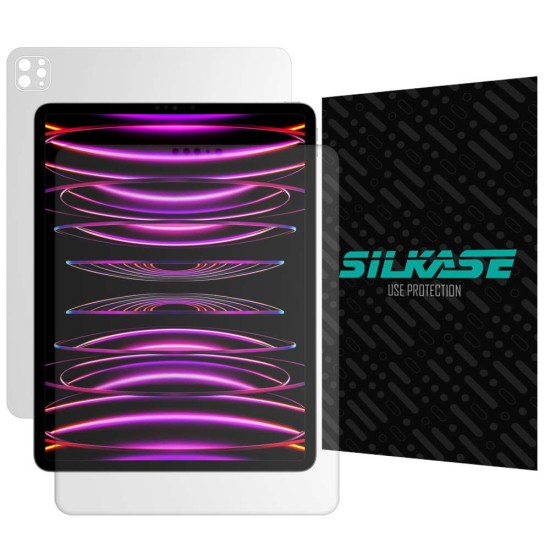 Set 2 folii mate SILKASE pentru Apple iPad Pro 12.9" (2022), protectie tableta, silicon (Protectie laptop, T0203) by www.silkase.ro